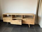 Mangohouten vintage tv-meubel, Huis en Inrichting, Kasten |Televisiemeubels, Ophalen, 150 tot 200 cm, Zo goed als nieuw, Minder dan 100 cm
