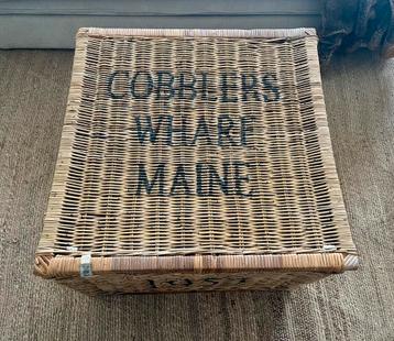 Thrunk mand Rivièra Maison Cobblers Warf Main rustic rattan beschikbaar voor biedingen