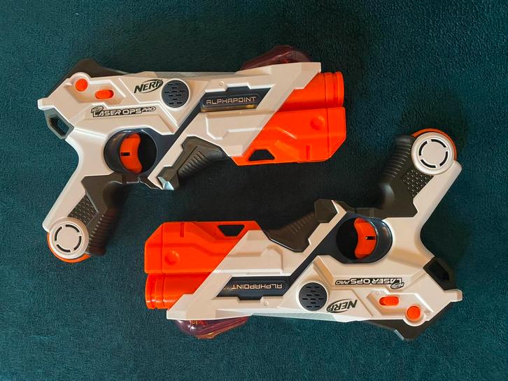 Nerf Laser Ops Pro blasters, Kinderen en Baby's, Speelgoed | Buiten | Actiespeelgoed, Zo goed als nieuw, Ophalen