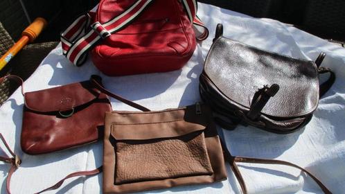 4 Lederen schouder-handtassen 15€ PER STUK, Bijoux, Sacs & Beauté, Sacs | Sacs Femme, Comme neuf, Enlèvement