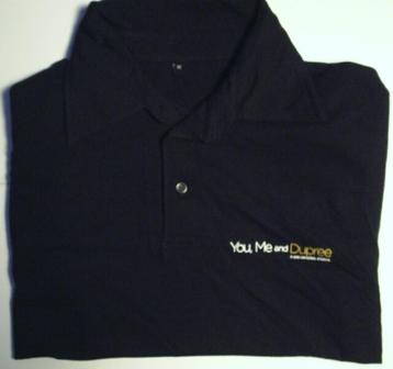 Cinemania : polo homme "YOU, ME and DUPREE" M neuf.