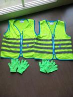 2 paar fluohesjes 2 paar fluo handschoenen, Kinderen en Baby's, Gebruikt, 110 t/m 116, Jongen of Meisje, Ophalen of Verzenden