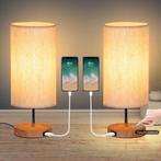 Paire de lampe de chevet avec USB pour GSM, Maison & Meubles, Neuf, Enlèvement ou Envoi, Moins de 55 cm, Moins de 45 cm