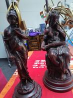 Bronzen tafellampen art deco, Antiek en Kunst, Ophalen, Brons