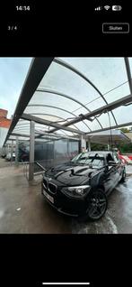 Bmw 116 i turbo benzine zwart 2012, Auto's, Euro 5, Zwart, Zwart, Leder