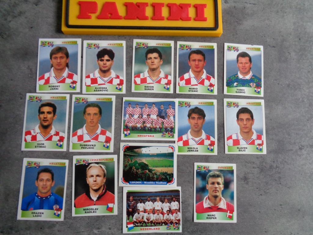 Autocollants de football PANINI EURO 96 ANNO EC 1996 15X ***, Hobby & Loisirs créatifs, Autocollants & Images, Envoi