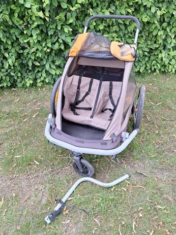 Croozer fietskar voor 2 kindjes, Fietsen en Brommers, Ophalen, Gebruikt, Opvouwbaar, Croozer