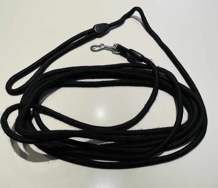 Câble de remorquage rond AniOne avec boucle de 5 m noir, Animaux & Accessoires, Laisses pour chiens, Comme neuf, Laisse pour chien