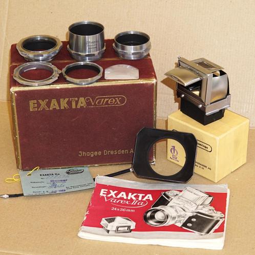 Exakta Varex IIa, boite, mode d'emploi et divers accessoires, TV, Hi-fi & Vidéo, Appareils photo analogiques, Neuf, Reflex miroir