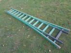 brocante oude groene houten fruitladder ladder 6 meter!, Ophalen