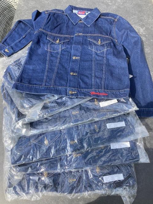 7 originele Budweiser jeans jassen, Verzamelen, Biermerken, Nieuw, Kleding, Overige merken, Ophalen