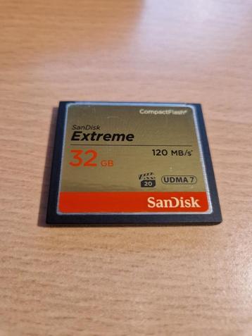 Compactflash geheugenkaart SanDisk 32GB 120MB/s beschikbaar voor biedingen