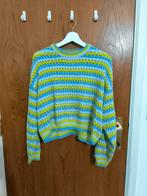 Striped Openwork Knit Sweater in Lime Green and Light Blue, Kleding | Dames, JBC, Ophalen of Verzenden, Gedragen, Trui of Vest