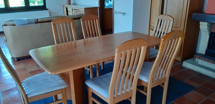 Salle à manger complète, Maison & Meubles, Salles à manger complètes, Utilisé, 4 à 6 chaises, Enlèvement