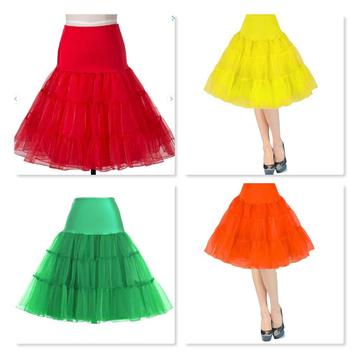 CARNAVAL !! Mooie, wijde PETTICOAT in véél KLEUREN & MATEN. beschikbaar voor biedingen