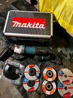 Makita Grinder - Inclusief Schijven en Nieuwe Cover, Ophalen of Verzenden, Zo goed als nieuw