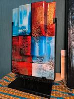 grote gekleurde moderne glazen vaas, Ophalen, Overige kleuren, Minder dan 50 cm, Glas