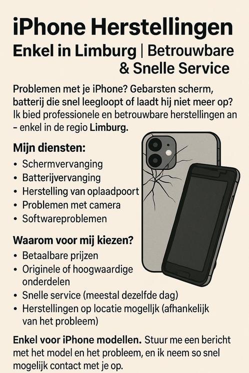 iPhone Herstellingen – Betrouwbare & Snelle Service, Telecommunicatie, Mobiele telefoons | Hoesjes en Screenprotectors | Apple iPhone