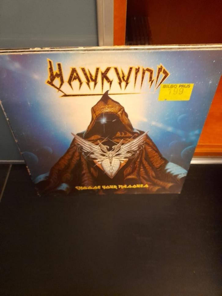 lp - hawkwind - choose your masques, Cd's en Dvd's, Vinyl | Hardrock en Metal, Gebruikt, Ophalen of Verzenden