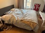 Boxspring, Huis en Inrichting, Slaapkamer | Boxsprings, Ophalen, Gebruikt, Blauw, Tweepersoons