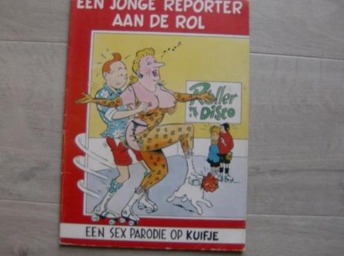 Een jonge reporter aan de rol - erotische parodie Kuifje, Boeken, Stripverhalen, Ophalen of Verzenden