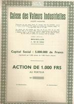 Caisse des Valeurs Industrielles - 1957, Action, Enlèvement ou Envoi, 1950 à 1970