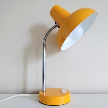 Vintage bureaulamp, zwanenhalsarm beschikbaar voor biedingen