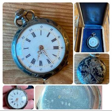 Jolie montre gousset ancienne. Argent. 