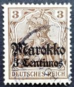 DR: Auslandspostamt Marokko 1911, Ophalen of Verzenden, Overige periodes, Gestempeld