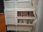 Vitrine kast basic line by luc meganck  kleur gebroken wit, Huis en Inrichting, Ophalen, 200 cm of meer, Zo goed als nieuw, 200 cm of meer