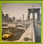 Photo sur toile New-York Brooklyn Bridge 30x30 cm, Ophalen of Verzenden, Zo goed als nieuw