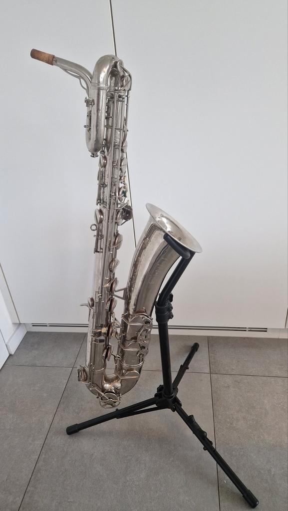 Bariton saxofoon F. Besson, Muziek en Instrumenten, Blaasinstrumenten | Saxofoons, Bariton, Ophalen