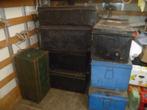 8 OUDE METALEN KOFFERS, Ophalen