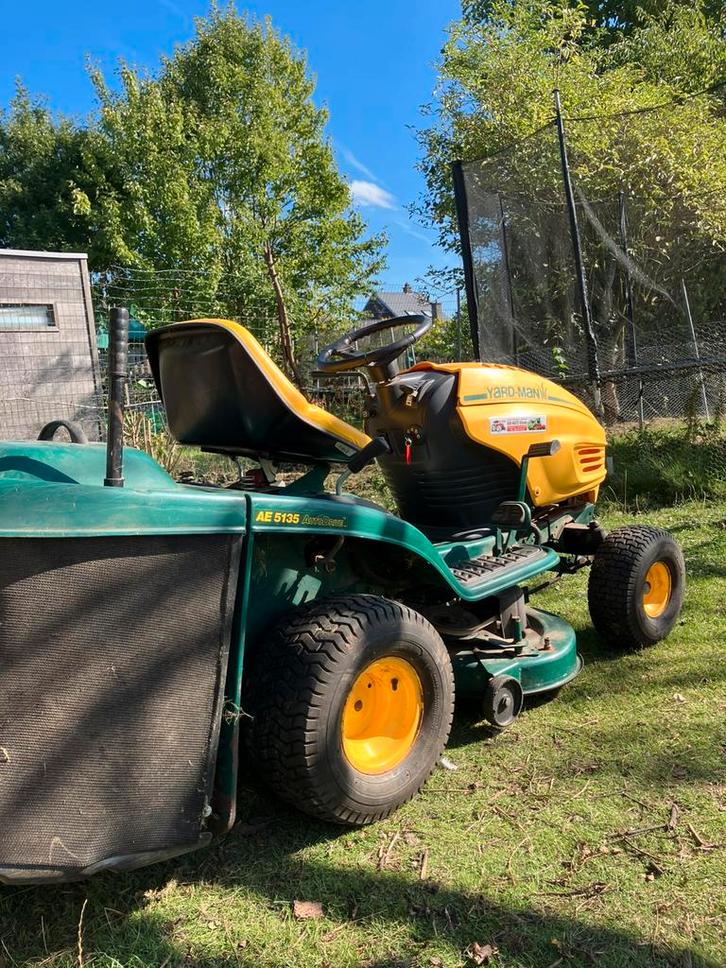 Zitmaaier YardMan, Tuin en Terras, Zitmaaiers, Gebruikt, 90 tot 120 cm, Elektrische starter, Opvangbak, Ophalen