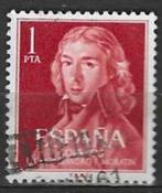 Espagne 1961 - Yvert 1005 - Leandro Fernández de Morati (ST), Envoi, Affranchi