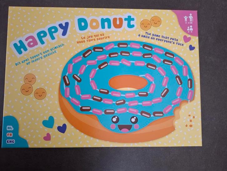 Nieuw - Happy donut, Hobby en Vrije tijd, Gezelschapsspellen | Bordspellen, Ophalen of Verzenden