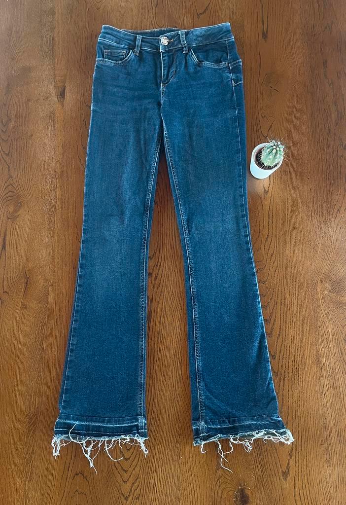 Jeansbroek dames, Kleding | Dames, Spijkerbroeken en Jeans, Zo goed als nieuw, W27 (confectie 34) of kleiner, Blauw, Ophalen of Verzenden