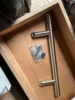 Deurgreep inox 50 cm, Doe-het-zelf en Bouw, Ophalen, Zo goed als nieuw, Inox