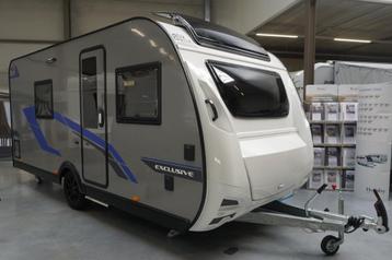 Nieuwe 4pers.Caravelair met rondzit, frans bed, gesch douche