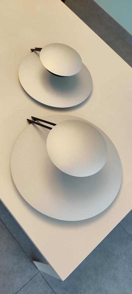2 lusters van 'DELTALIGHT' - design - als nieuw, Maison & Meubles, Lampes | Lustres, Comme neuf, Métal, Enlèvement