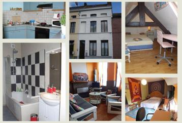 Colocation logement étudiants 3 pl dispos Tournai Gare, 50 m² ou plus, Tournai
