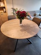 Ronde tafel eikfineer diameter 120cm., Huis en Inrichting, Ophalen
