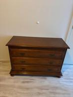 Vintage houten commode – 1104676 cm – 3 brede lades, Huis en Inrichting, Ophalen, 100 tot 150 cm, Zo goed als nieuw, Met lade(s)