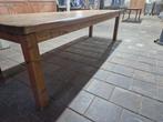 Robuuste 3 meter lange landelijke boerentafel- familie tafel, Huis en Inrichting, Ophalen of Verzenden, Gebruikt