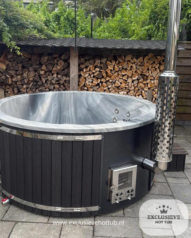 Houtgestookte hottub-elektrisch of hybride/Exclusieve, Tuin en Terras, Zwembad-toebehoren, Nieuw, Filter, Ophalen of Verzenden