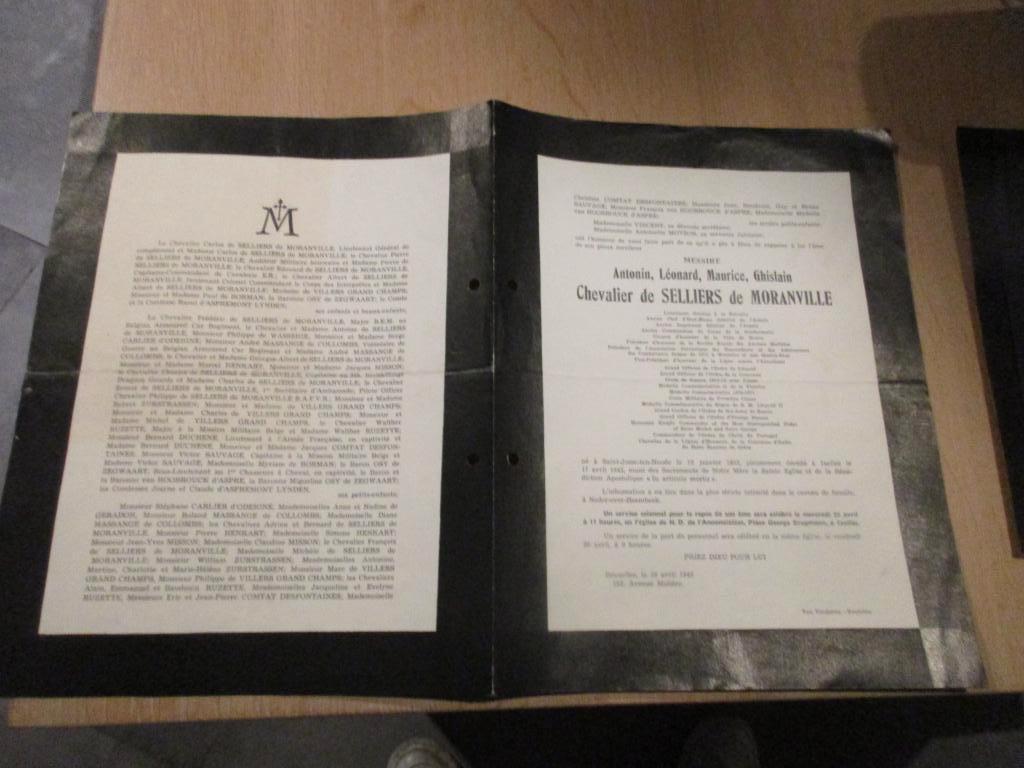 doodsbrief luitenant generaal op rust, Verzamelen, Ophalen of Verzenden