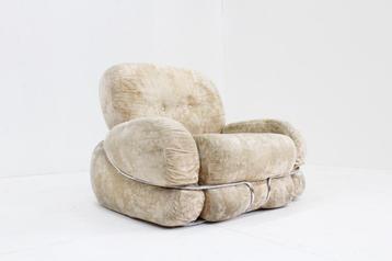 Vintage Adriano Piazzesi Okay fauteuil jaren 70 Italië beschikbaar voor biedingen