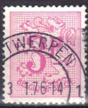 Belgie 1970 - Yvert/OBP 1545 - Cijfer op heraldieke lee (ST)