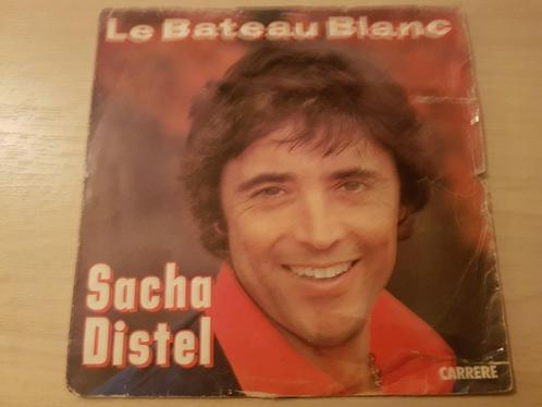 Disque vinyl 45 tours Sacha Distel le bateau blanc, CD & DVD, Vinyles | Pop, Comme neuf, 1980 à 2000, Enlèvement ou Envoi