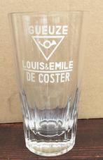 Bier brouwerij glas De Coster Louis Emile Brussel gueuze, Collections, Enlèvement ou Envoi